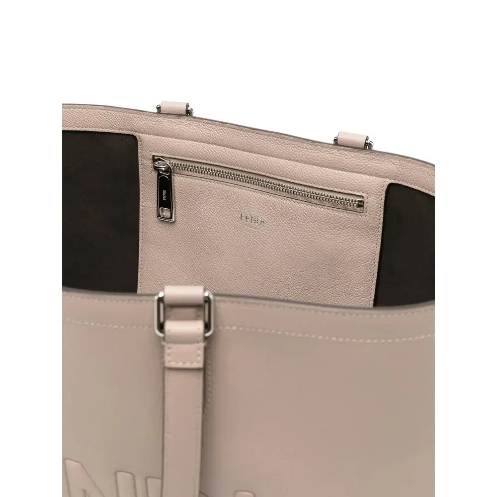 Fendi Neutrals Tote Bags Men - Plush Fashion Hub