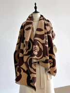 Floral Patterned Warm Scarf - Plush Fashion Hub