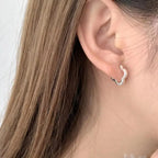 925 Sterling Silver Four Leaf Clover Earrings - Plush Fashion Hub