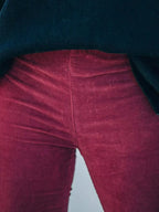 Full Size Corduroy Flare Pants Plus Size - Plush Fashion Hub