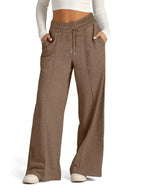 Full Size Drawstring Relaxed Fit Wide Leg Pants Plus Size - Plush Fashion Hub