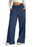 Full Size Drawstring Relaxed Fit Wide Leg Pants Plus Size - Plush Fashion Hub