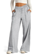 Full Size Drawstring Relaxed Fit Wide Leg Pants Plus Size - Plush Fashion Hub