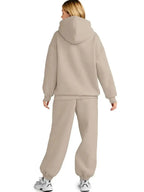 Full Size Kangaroo Pocket Hoodie and Joggers Set Plus Size - Plush Fashion Hub