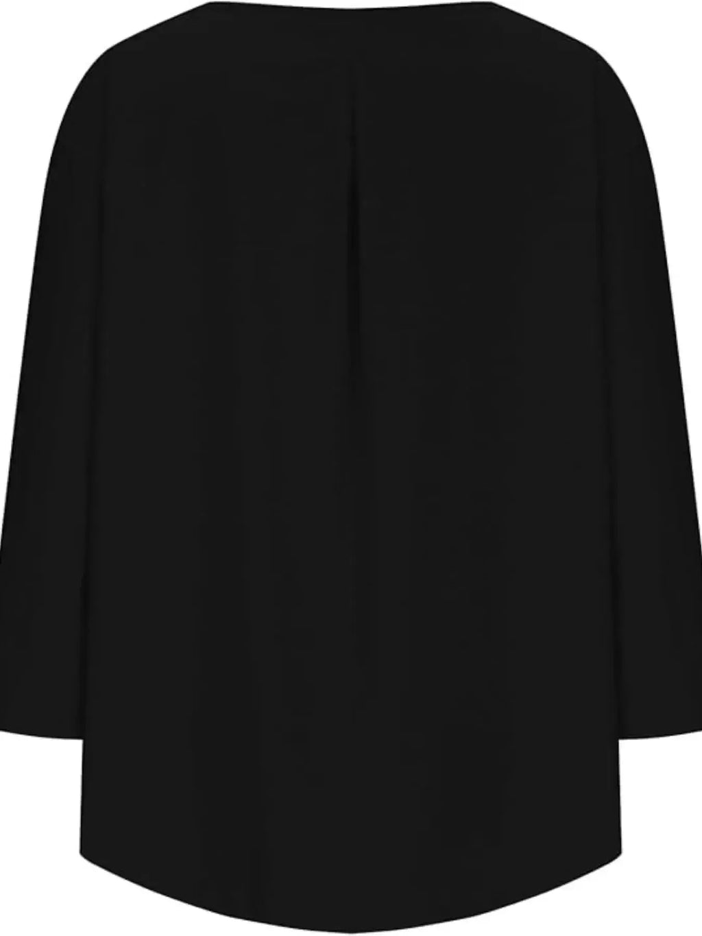 Full Size Round Neck Relaxed Fit Blouse Plus Size - Plush Fashion Hub