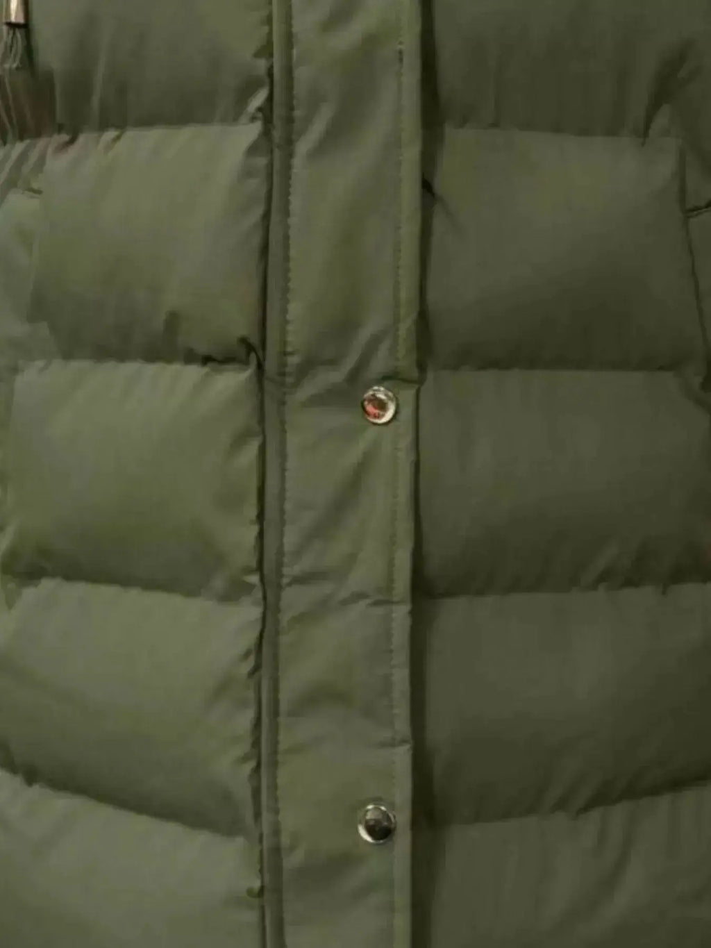 Full Size Snap Down Hooded Padded Longline Vest Coat Plus Size - Plush Fashion Hub