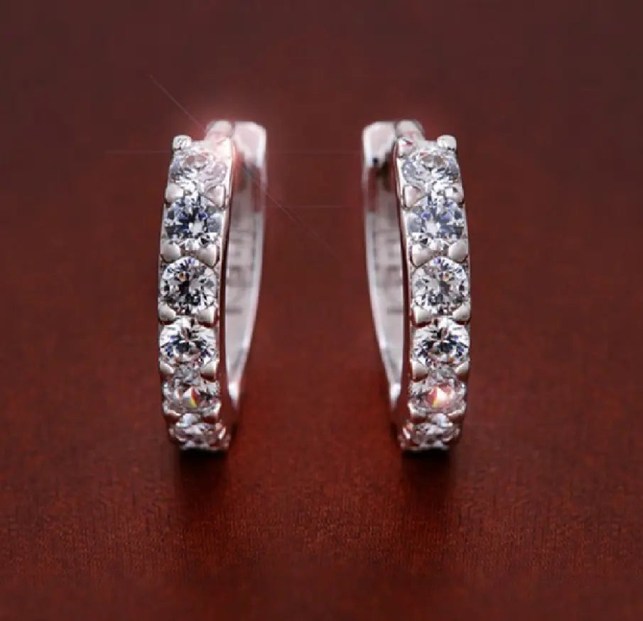 Fully sterling silver earrings - Plush Fashion Hub