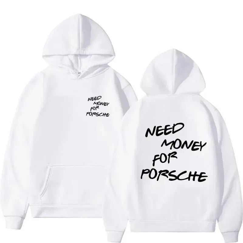 Funny Need Money Letter Print Hoodie Fashion Design - Plush Fashion Hub