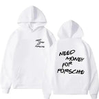 Funny Need Money Letter Print Hoodie Fashion Design - Plush Fashion Hub