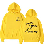 Funny Need Money Letter Print Hoodie Fashion Design - Plush Fashion Hub