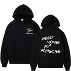 Funny Need Money Letter Print Hoodie Fashion Design - Plush Fashion Hub