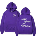 Funny Need Money Letter Print Hoodie Fashion Design - Plush Fashion Hub