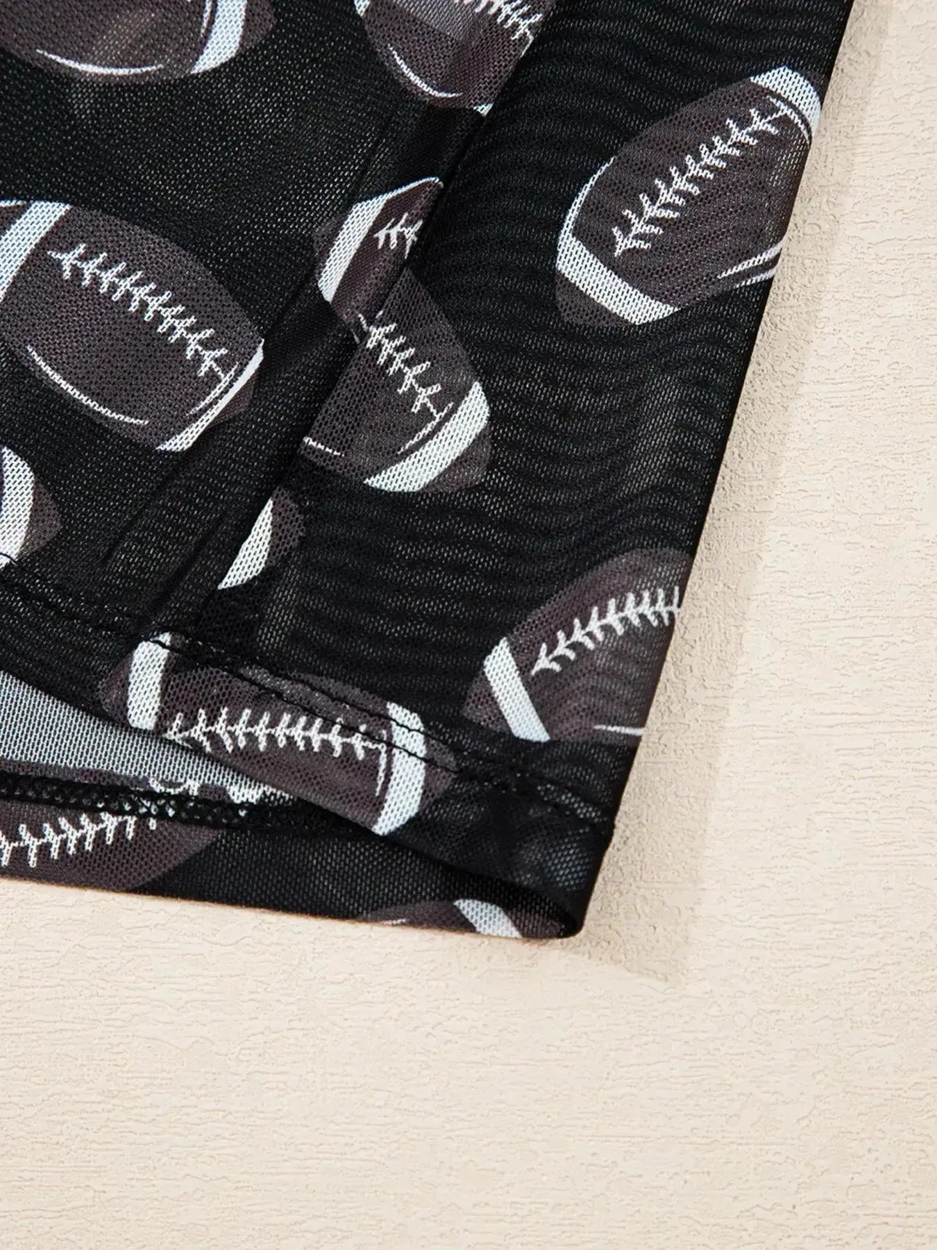 Game Day Mesh Sheer Long Sleeve Top - Plush Fashion Hub