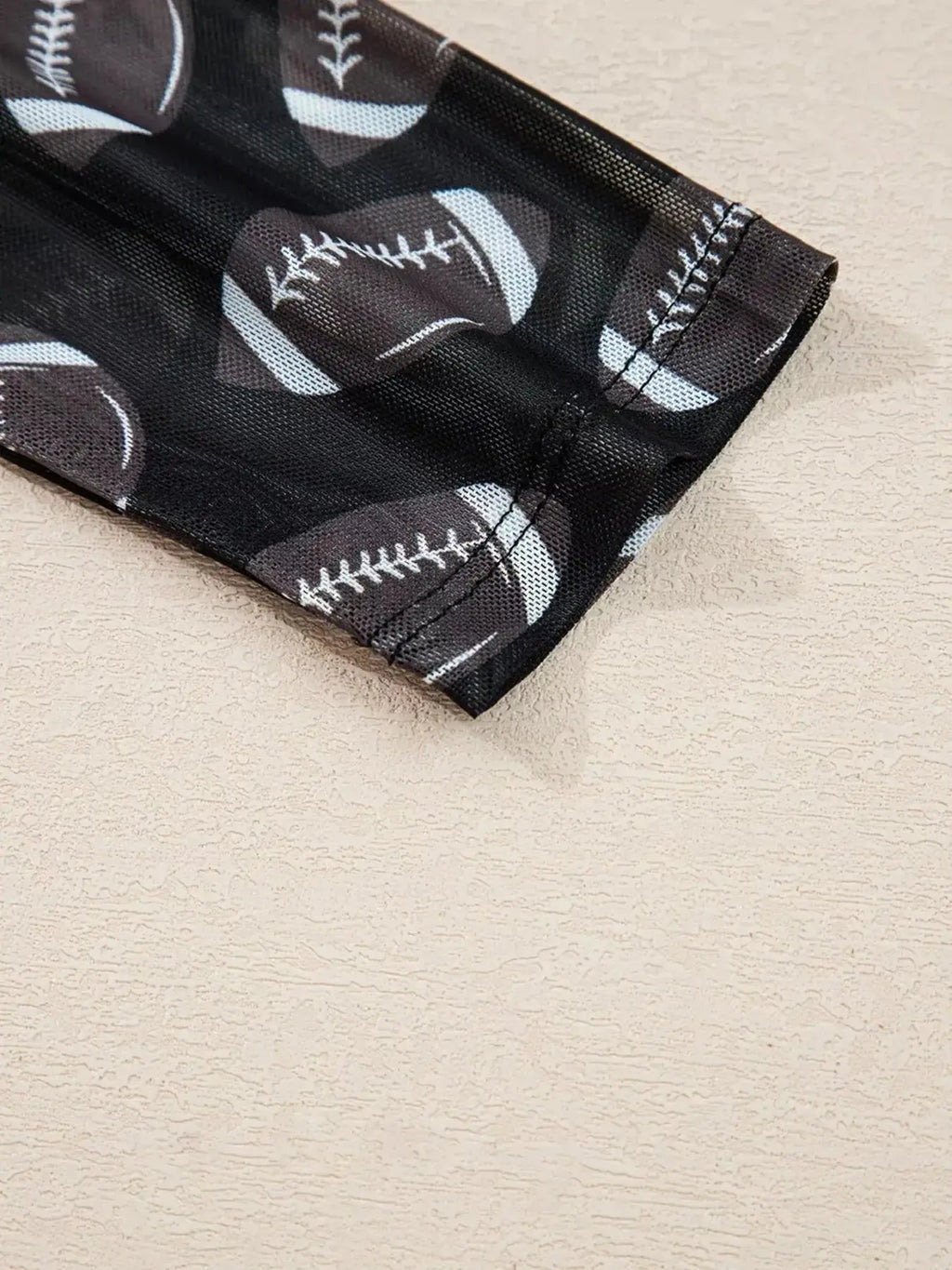 Game Day Mesh Sheer Long Sleeve Top - Plush Fashion Hub