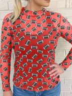 Game Day Mesh Sheer Long Sleeve Top - Plush Fashion Hub