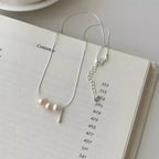 Freshwater Pearl 925 Sterling Silver Necklace - Plush Fashion Hub