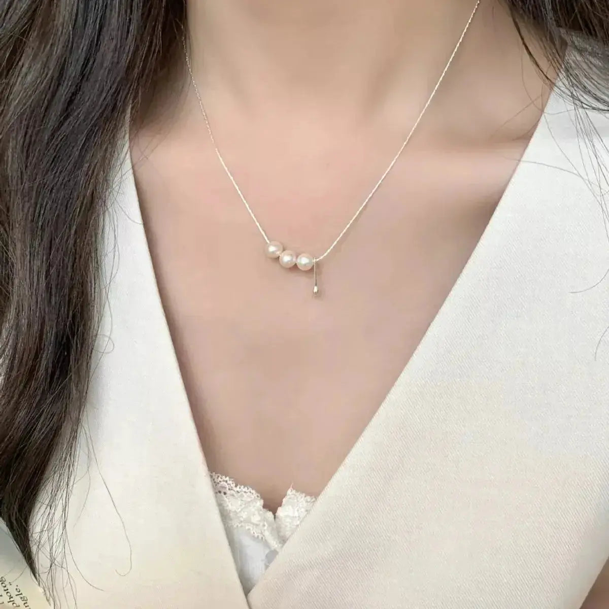 Freshwater Pearl 925 Sterling Silver Necklace - Plush Fashion Hub
