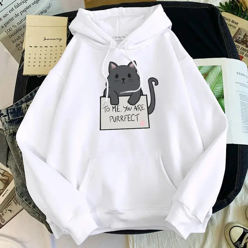 Girls Blank Solid Color Hoodie Sweater - Plush Fashion Hub