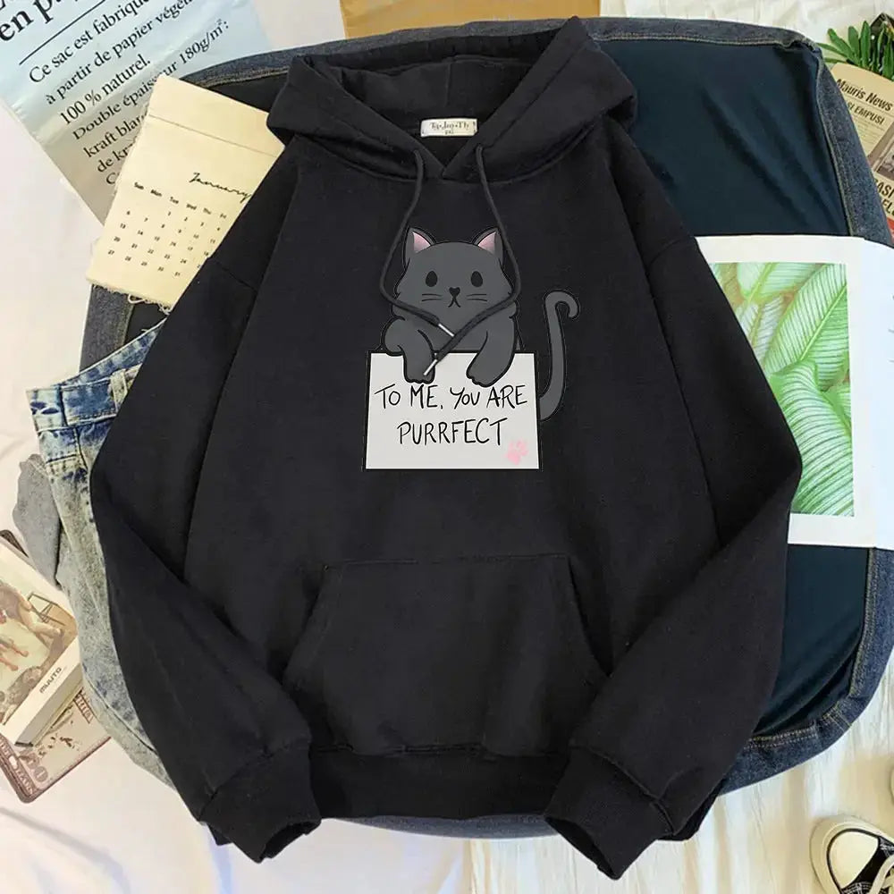Girls Blank Solid Color Hoodie Sweater - Plush Fashion Hub