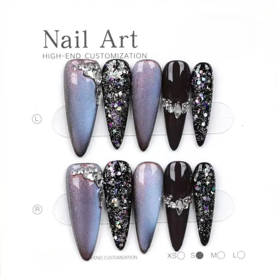 Handmade press on nails fake nails removable Handmade Drawing Nails Plush Fashion Hub