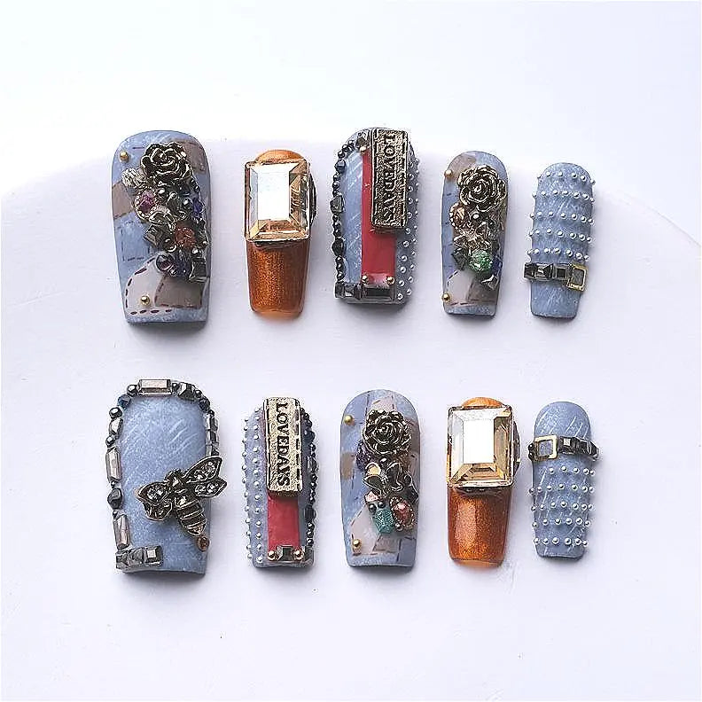 Handmade press on nails fake nails removable Plush Fashion Hub 46.99