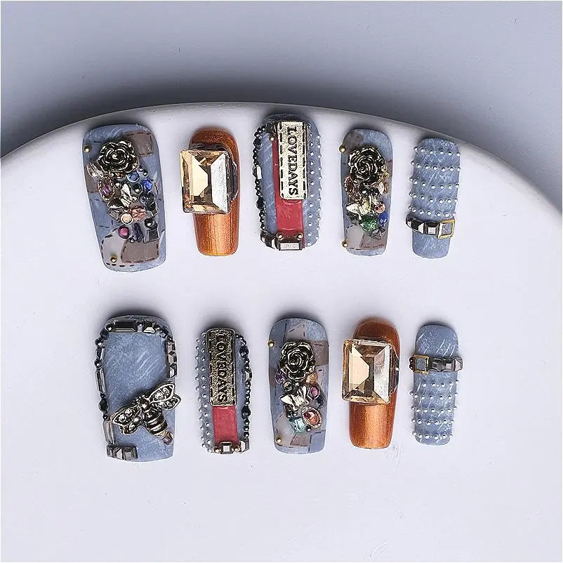 Handmade press on nails fake nails removable Plush Fashion Hub