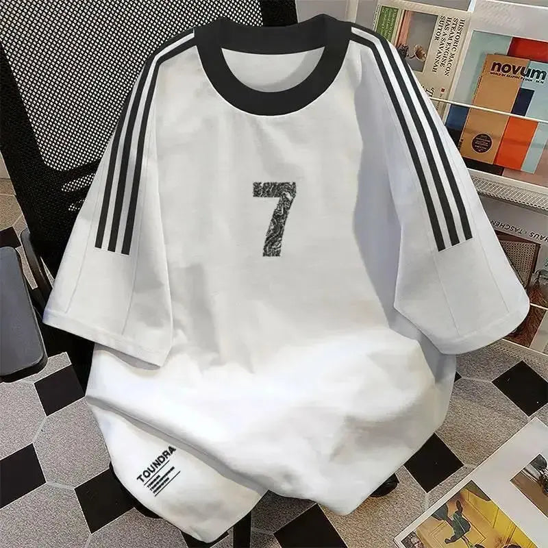 Heavy Short Sleeve Vintage Bottoming Cotton Shirt - Plush Fashion Hub