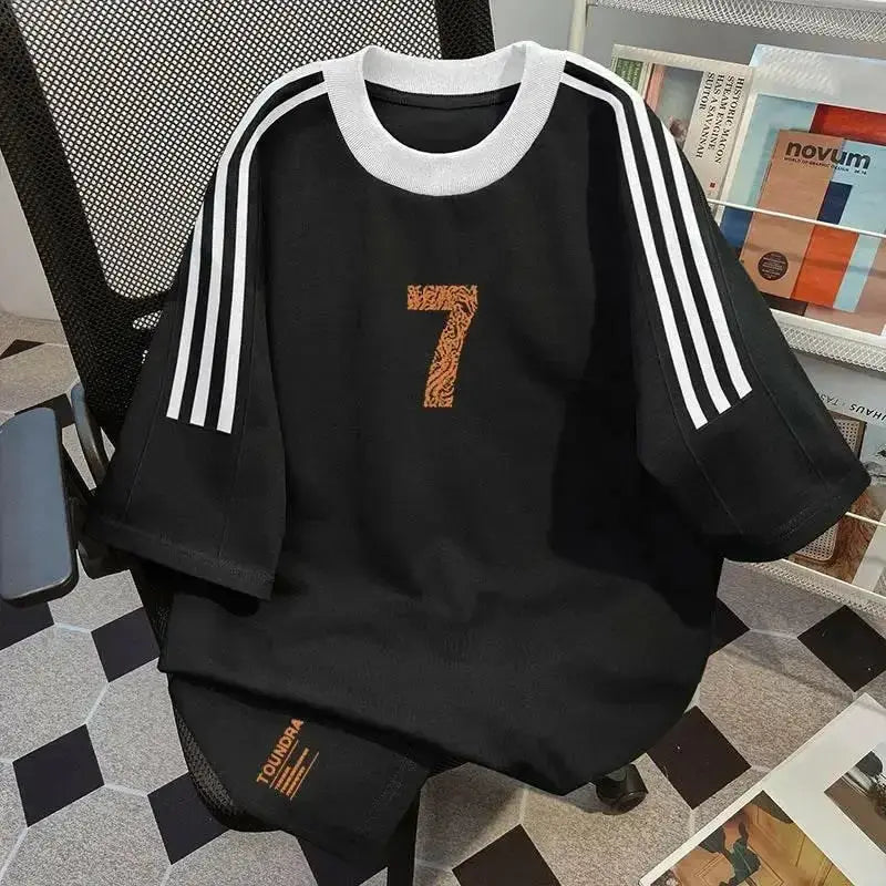Heavy Short Sleeve Vintage Bottoming Cotton Shirt - Plush Fashion Hub