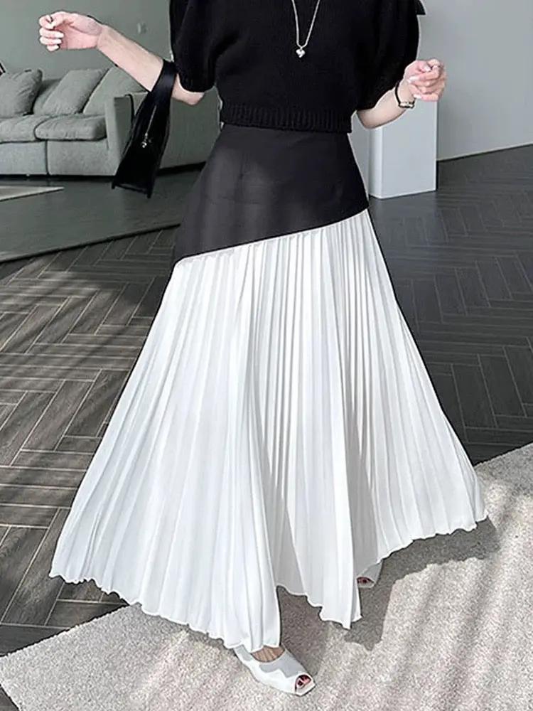 High Waist Pleated Skirt Plush Fashion Hub