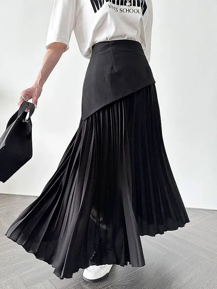 High Waist Pleated Skirt - Plush Fashion Hub
