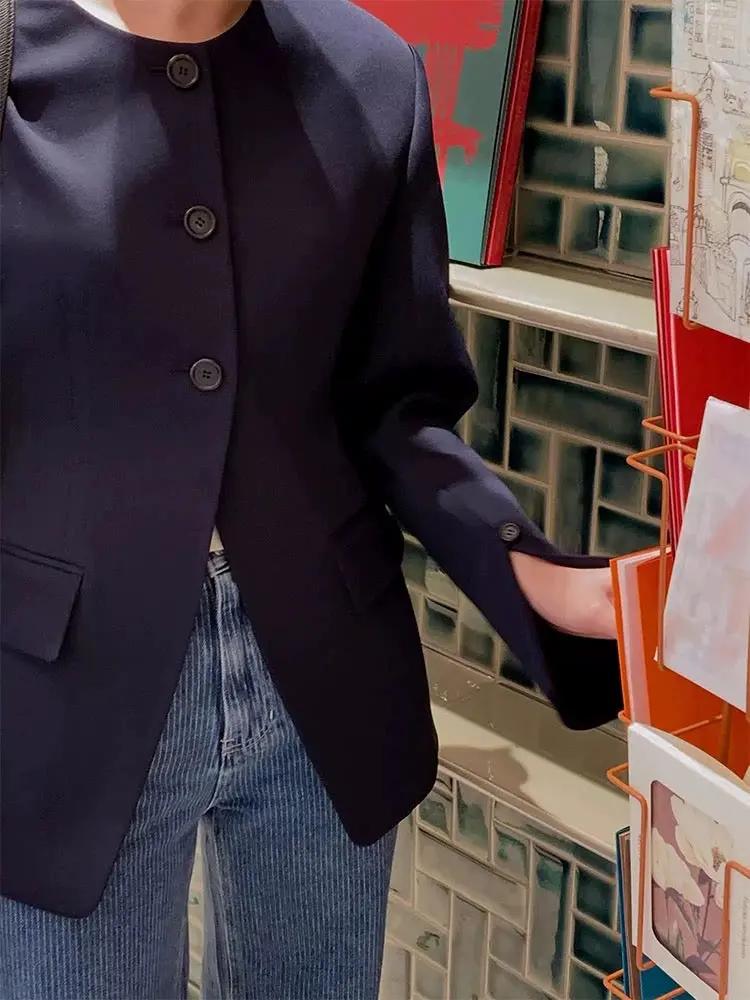 Hourglass Waist Slit Jacket Plush Fashion Hub