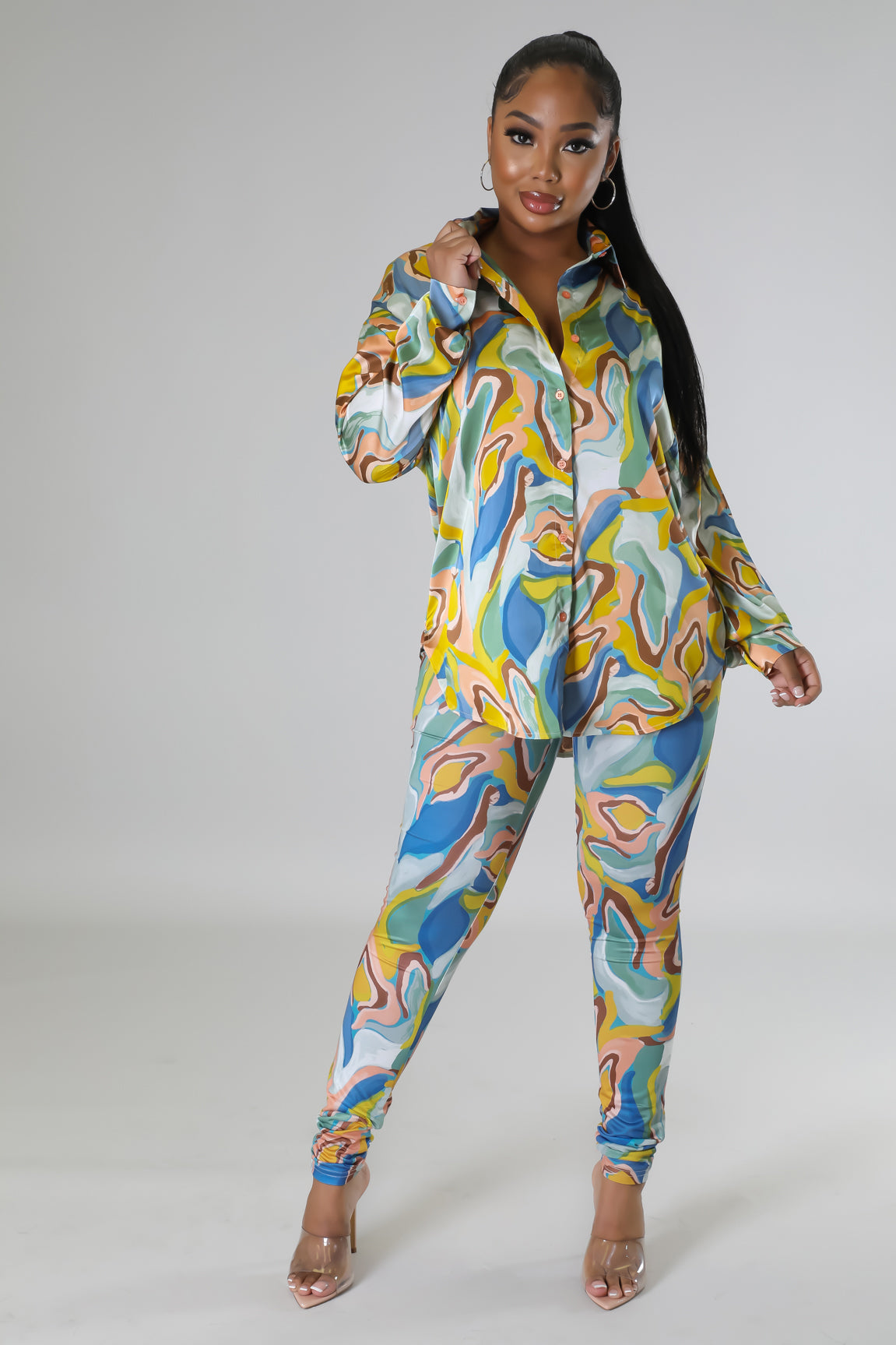 Misha Legging Set - Green Fasheabe