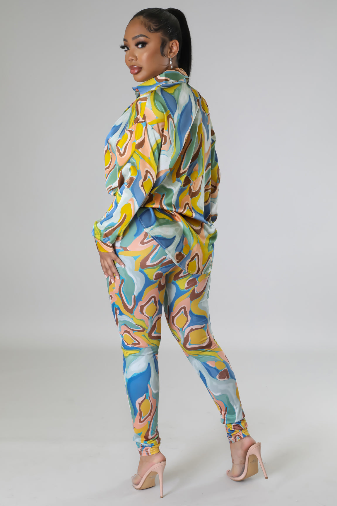 Misha Legging Set - Green Fasheabe