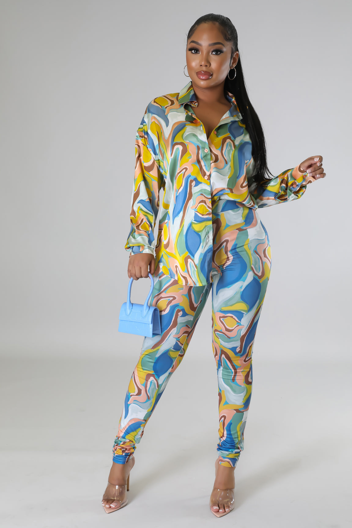 Misha Legging Set - Green Fasheabe