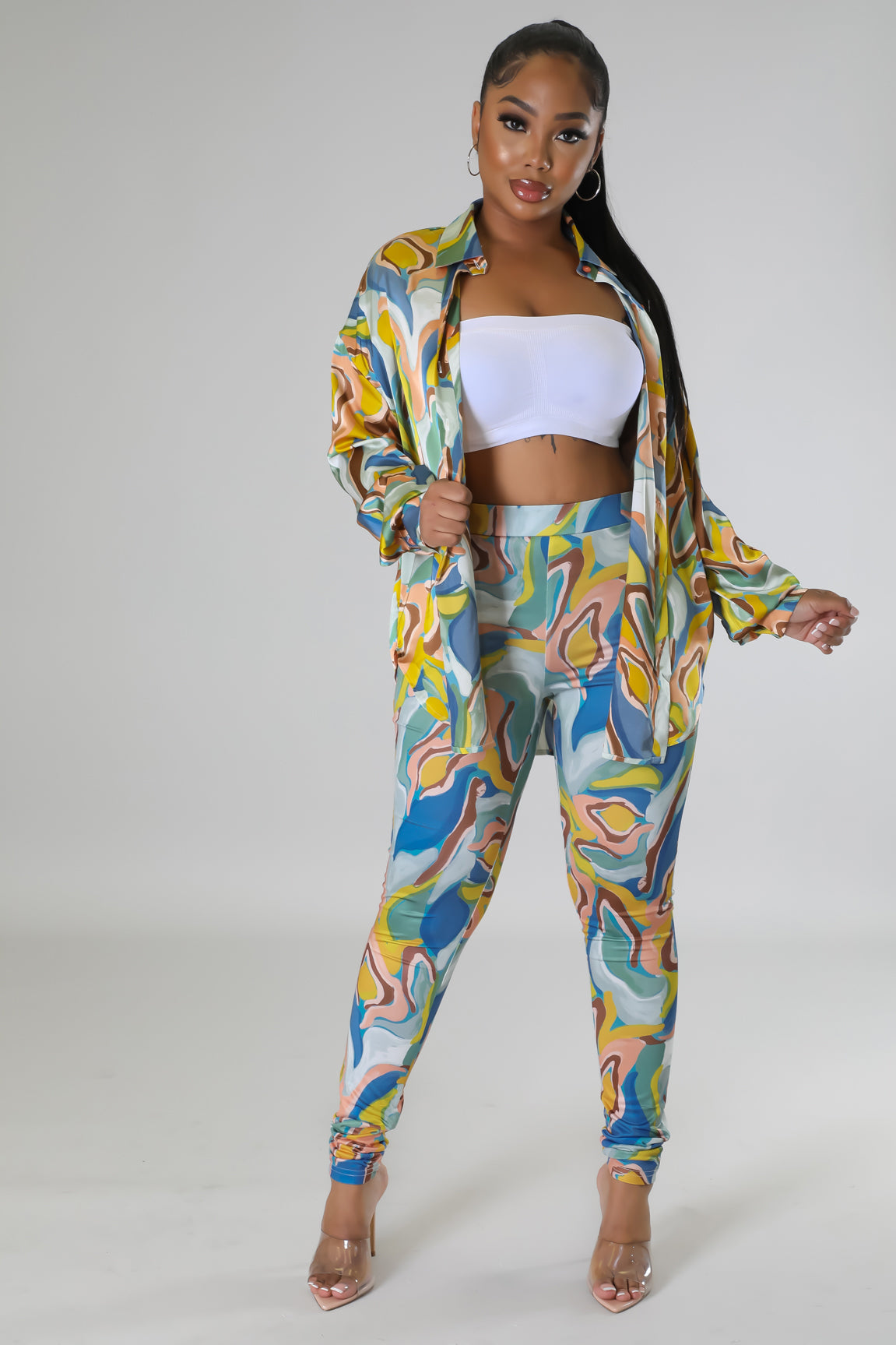 Misha Legging Set - Green Fasheabe