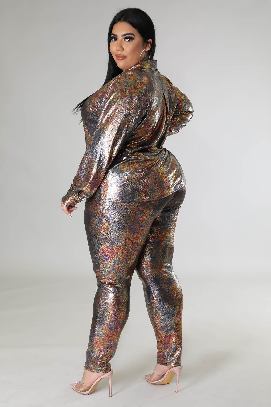 Amilia Love Pant Set - Plus Size Fasheabe