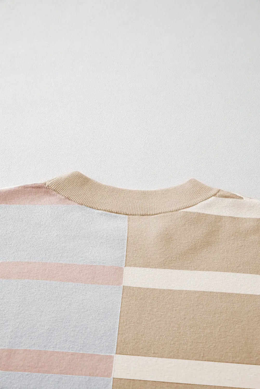 Jream Stripe Colorblock Oversized Sweater Threaded Pear