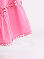 Lace Button Up Long Sleeve Top and Skirt Set - Plush Fashion Hub
