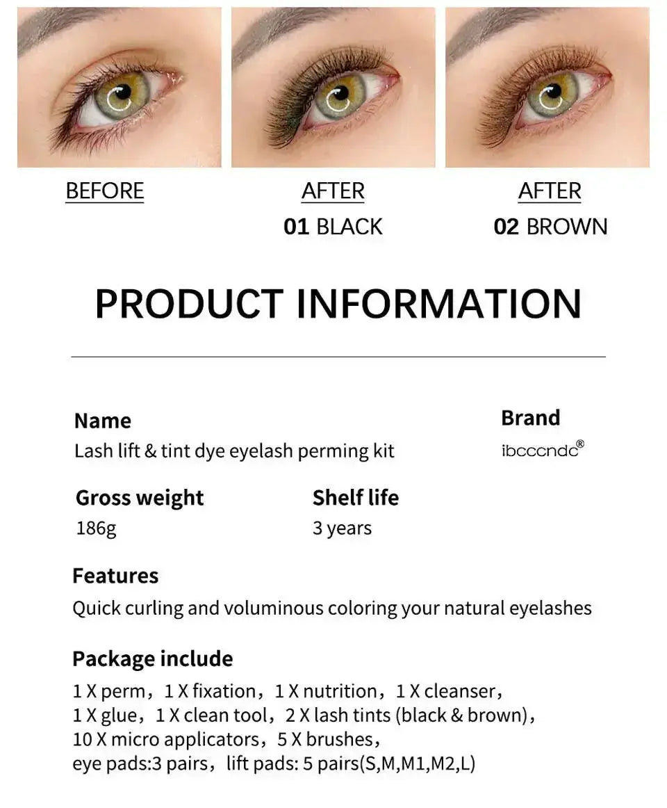 Ladies New Hot Dyeing Natural Eyelash Set - Plush Fashion Hub