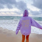 Letter Printed Hoodie Sports Long Sleeve Hoodie - Plush Fashion Hub