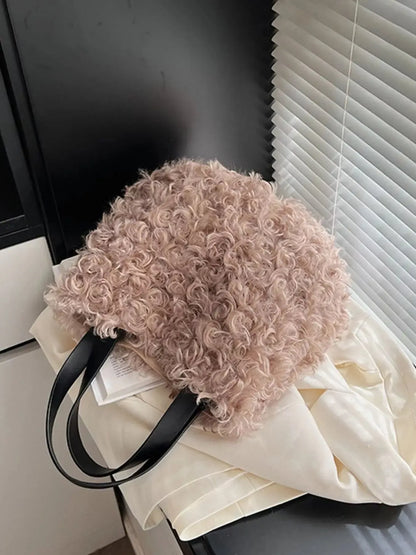 Lightweight Fluffy Handbag - Plush Fashion Hub