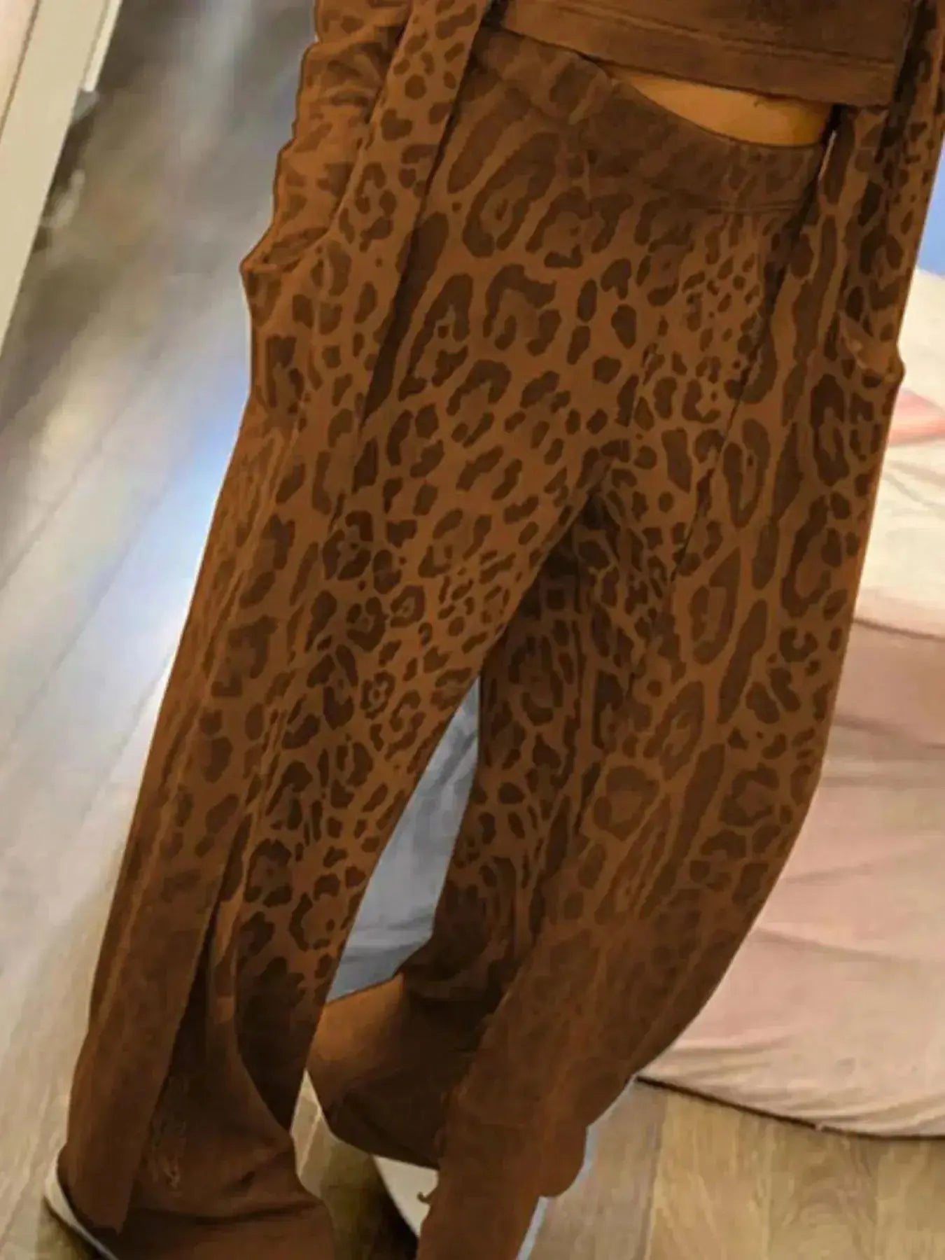 Long Sleeve Longline Outerwear and Pants Set - Plush Fashion Hub