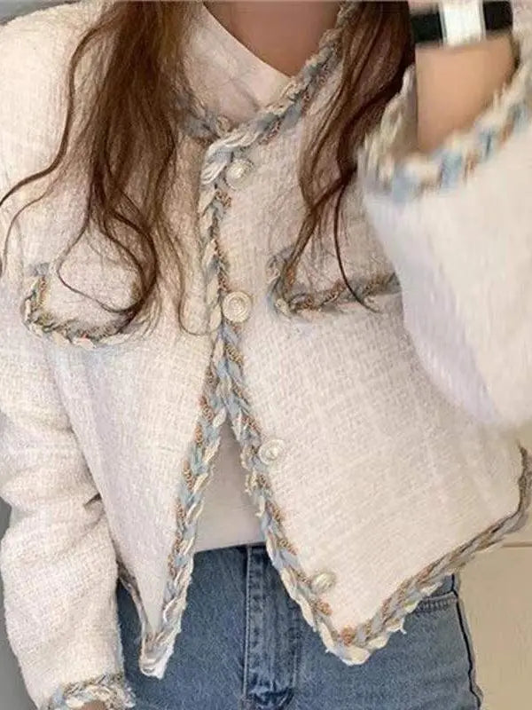 Loose Single-breasted Long-sleeve Duffle Jacket Plush Fashion Hub