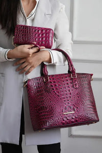 MKF Liora Croc Embossed Tote and Set OyeraCharisma