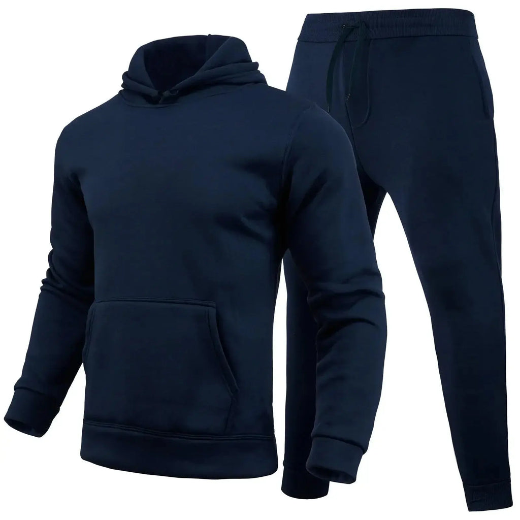 Men's And Women's Casual Loose Sweatshirt Sweatpants Two-piece Set - Plush Fashion Hub
