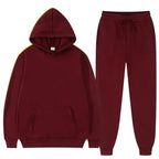 Men's And Women's Casual Loose Sweatshirt Sweatpants Two-piece Set - Plush Fashion Hub