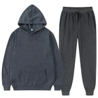 Men's And Women's Casual Loose Sweatshirt Sweatpants Two-piece Set - Plush Fashion Hub