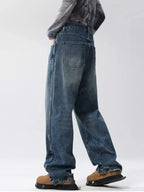 Men's Full Size Distressed Wide Leg Jeans Plus Size - Plush Fashion Hub