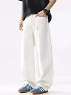 Men's Full Size Distressed Wide Leg Jeans Plus Size - Plush Fashion Hub