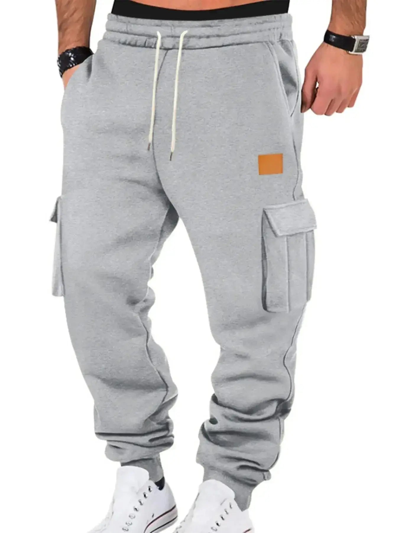 Men's Full Size Drawstring Cargo Jogger Pants Plus Size - Plush Fashion Hub